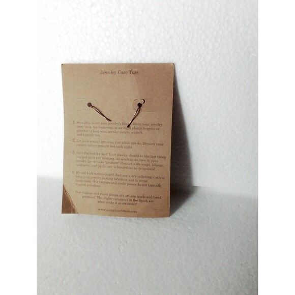 Initial Outfitters New Set Of Earrings Comes With Jewelry Card And Blue Bag And - Picture 5 of 11